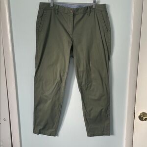 Talbots Relaxed Chinos Women’s Olive Green Size 10P